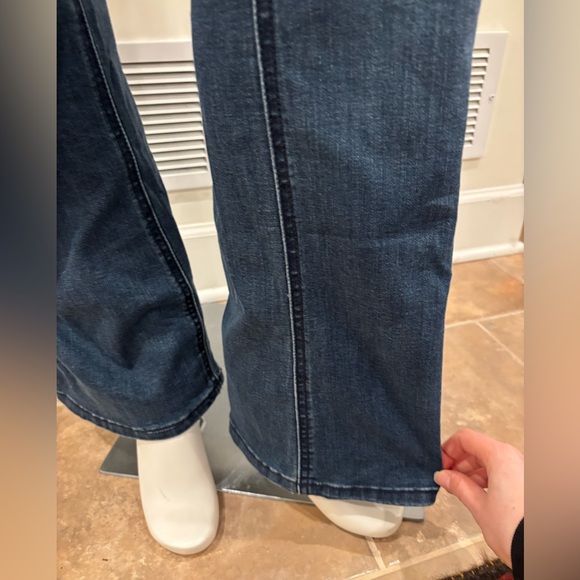 Democracy "Ab"solution Blue Boot Cut/Flair Leg Jeans, size 14 - Picture 3 of 11